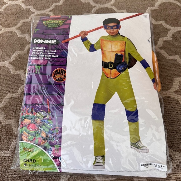 Donnie teenage mutant ninja turtles size small (4-6) - Picture 1 of 3
